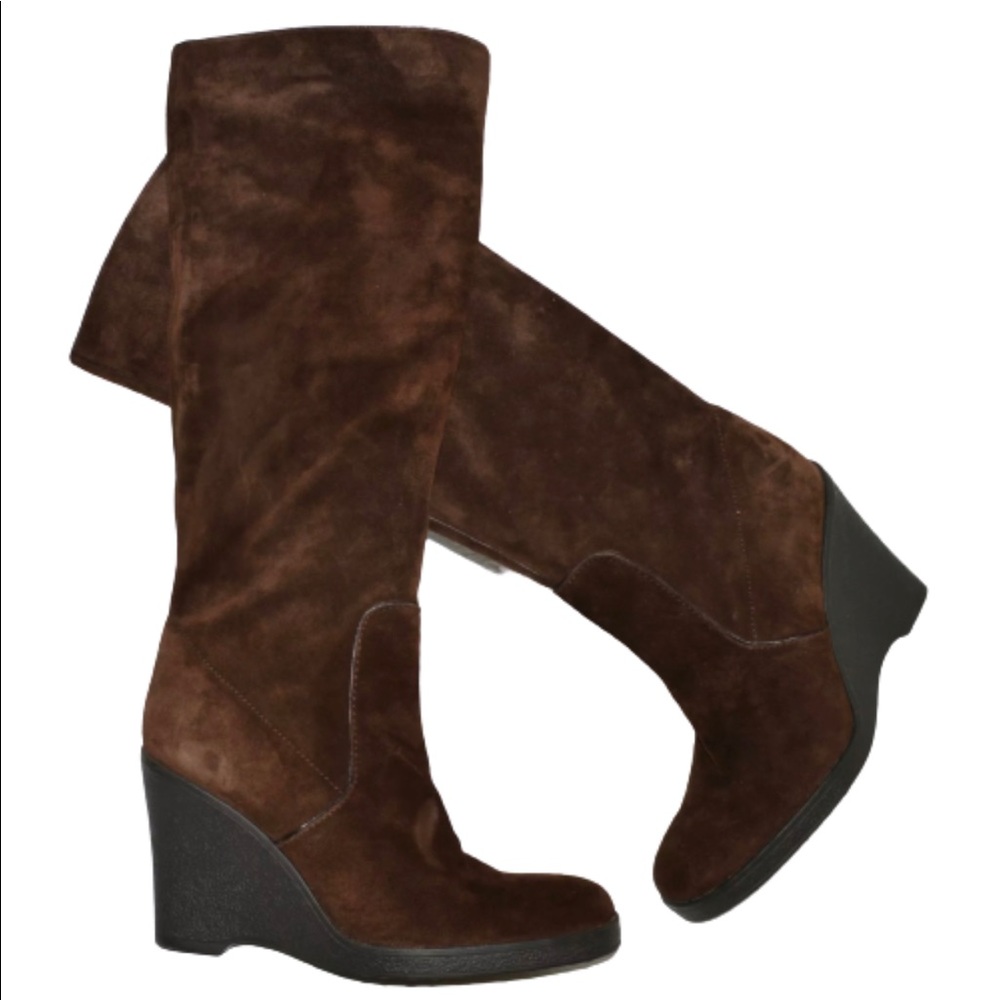 Calvin Klein Soledad tall wedge boots size 10M
